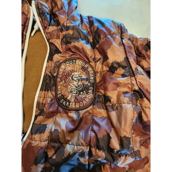 Nike Skateboarding Poler Outdoor Brand Reversible Jacket Puffer Camo - Picture 6 of 10